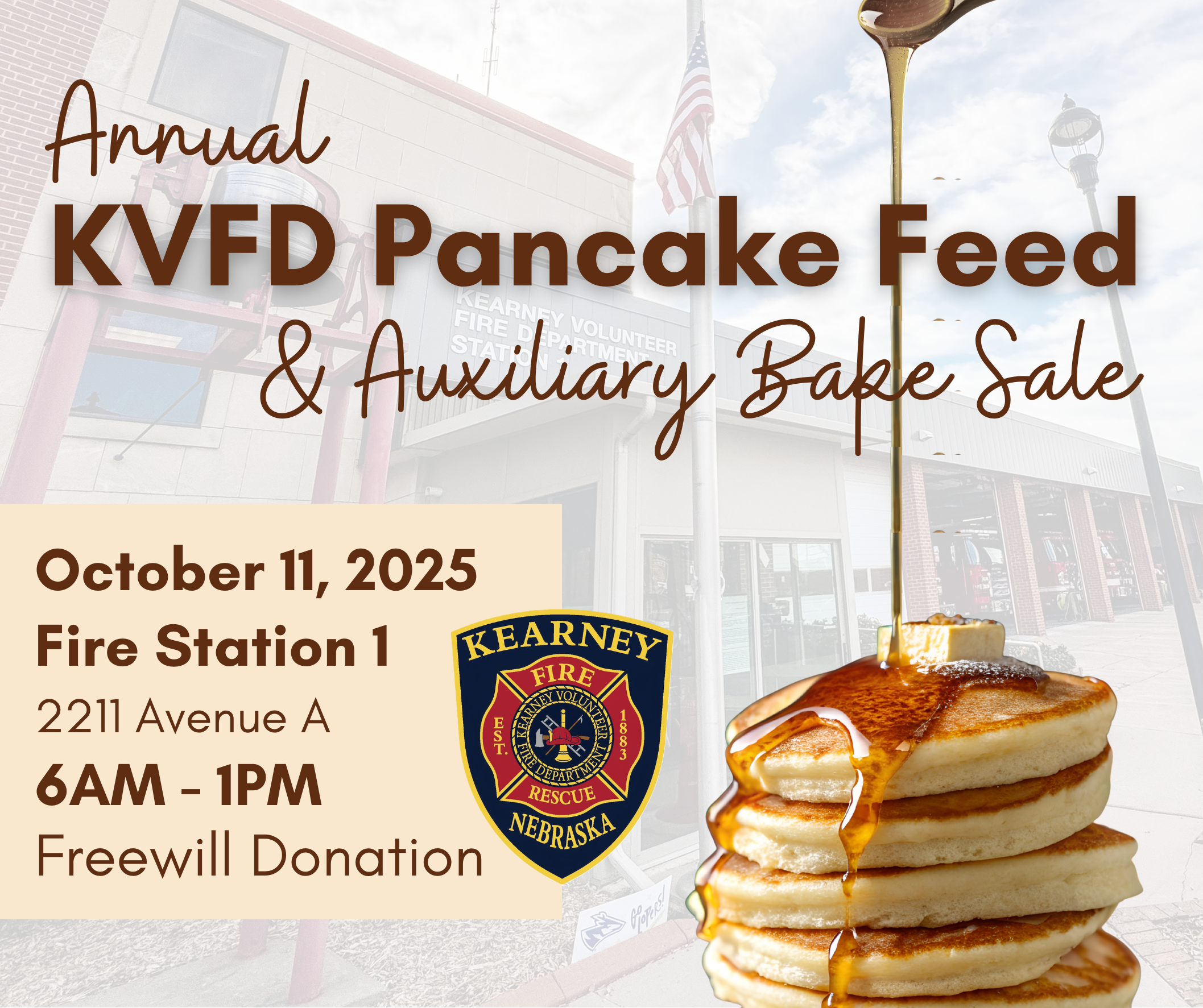 Annual KVFD Pancake Feed & Auxiliary Bake Sale 